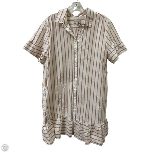 Dress Casual Short By Loft In Cream & White, Size: Xl
