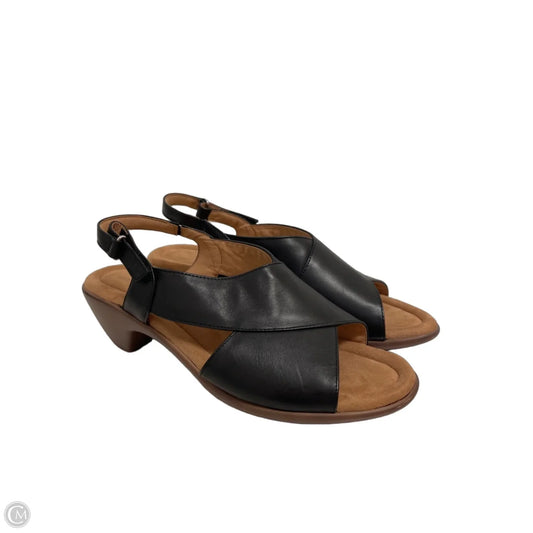 Sandals Flats By Easy Spirit In Black, Size: 12