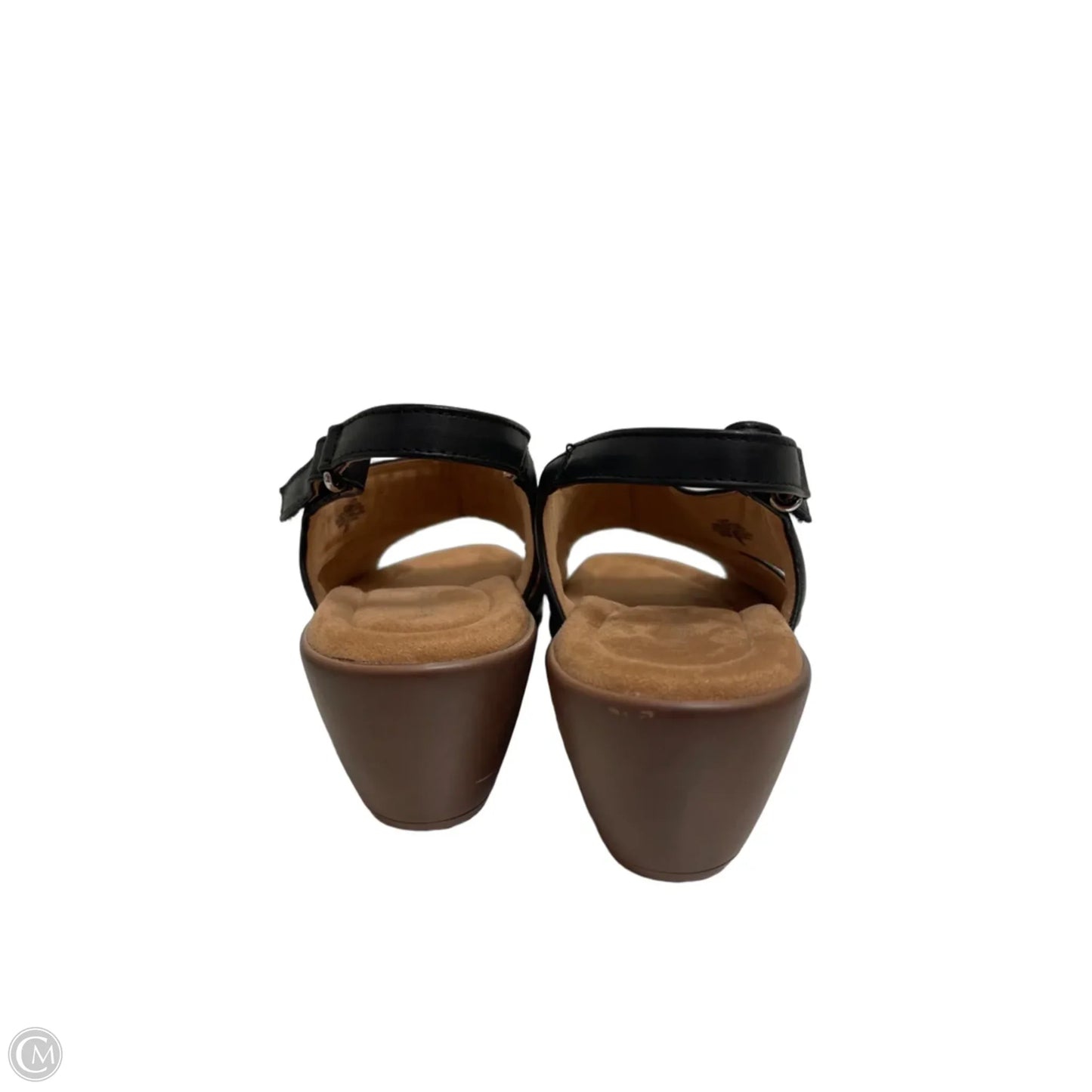 Sandals Flats By Easy Spirit In Black, Size: 12