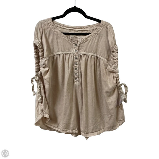 Top Short Sleeve By We The Free In Cream, Size: S