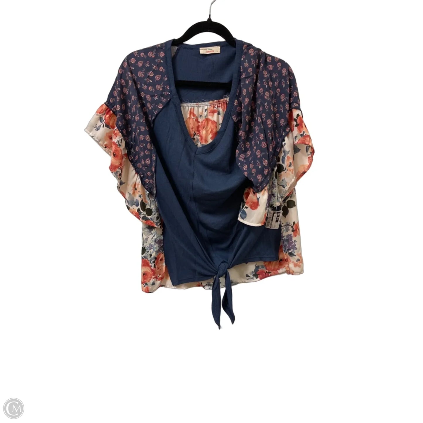 Top Short Sleeve By Hummingbird In Navy, Size: S