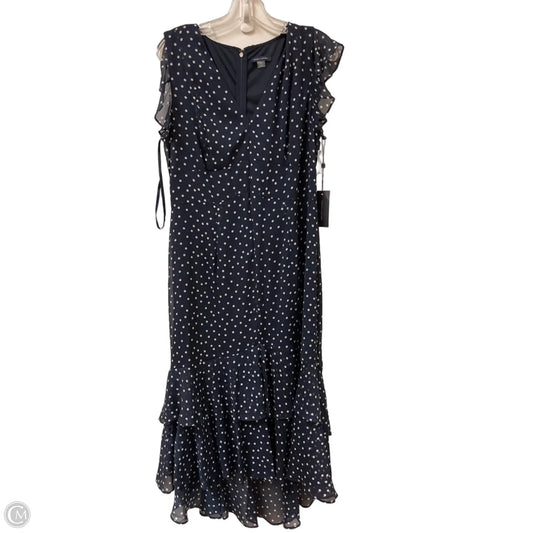 Dress Casual Maxi By Tommy Hilfiger In Polkadot Pattern, Size: L