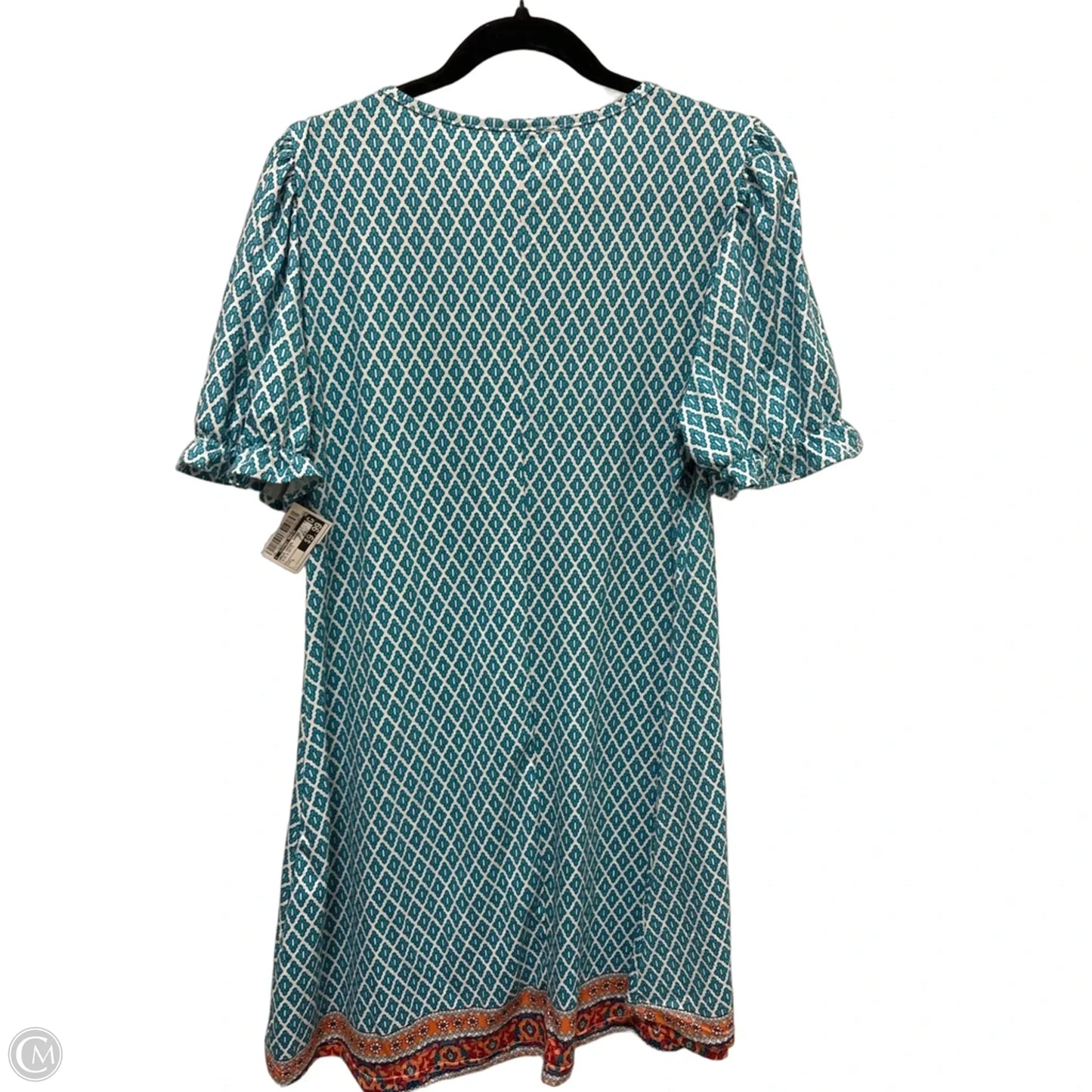 Dress Casual Short By Clothes Mentor In Blue & White, Size: L