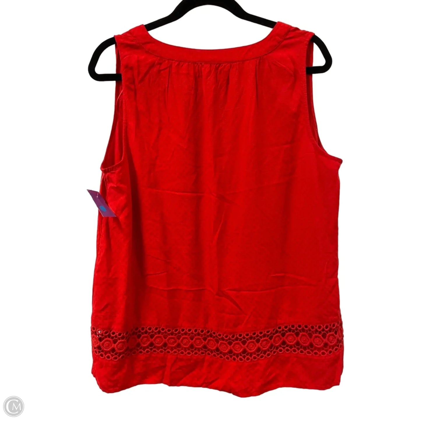 Top Sleeveless By Crown And Ivy In Red, Size: L