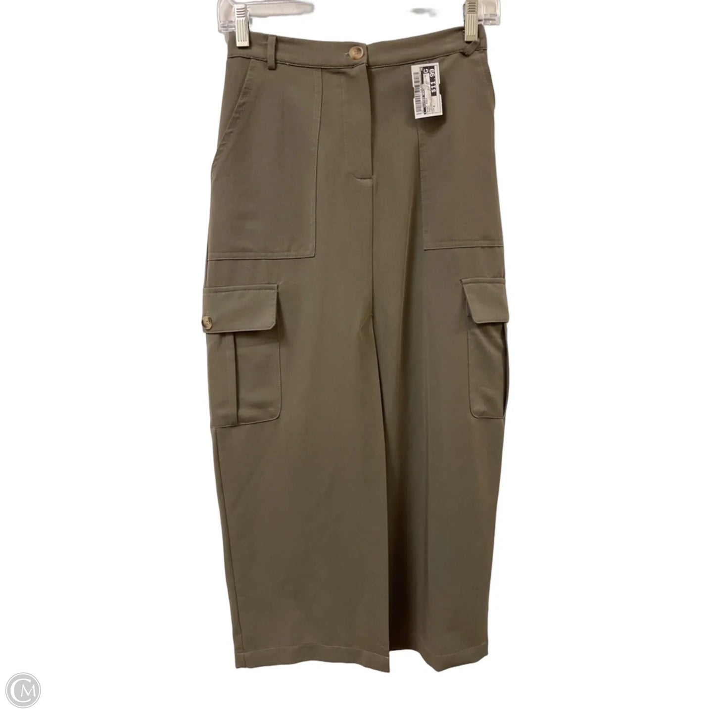 Skirt Midi By Clothes Mentor In Green, Size: 4