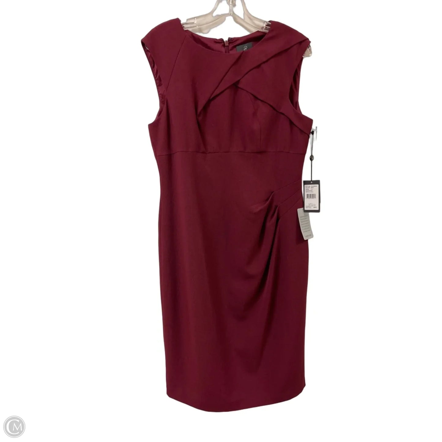 Dress Casual Midi By Adrianna Papell In Red, Size: L
