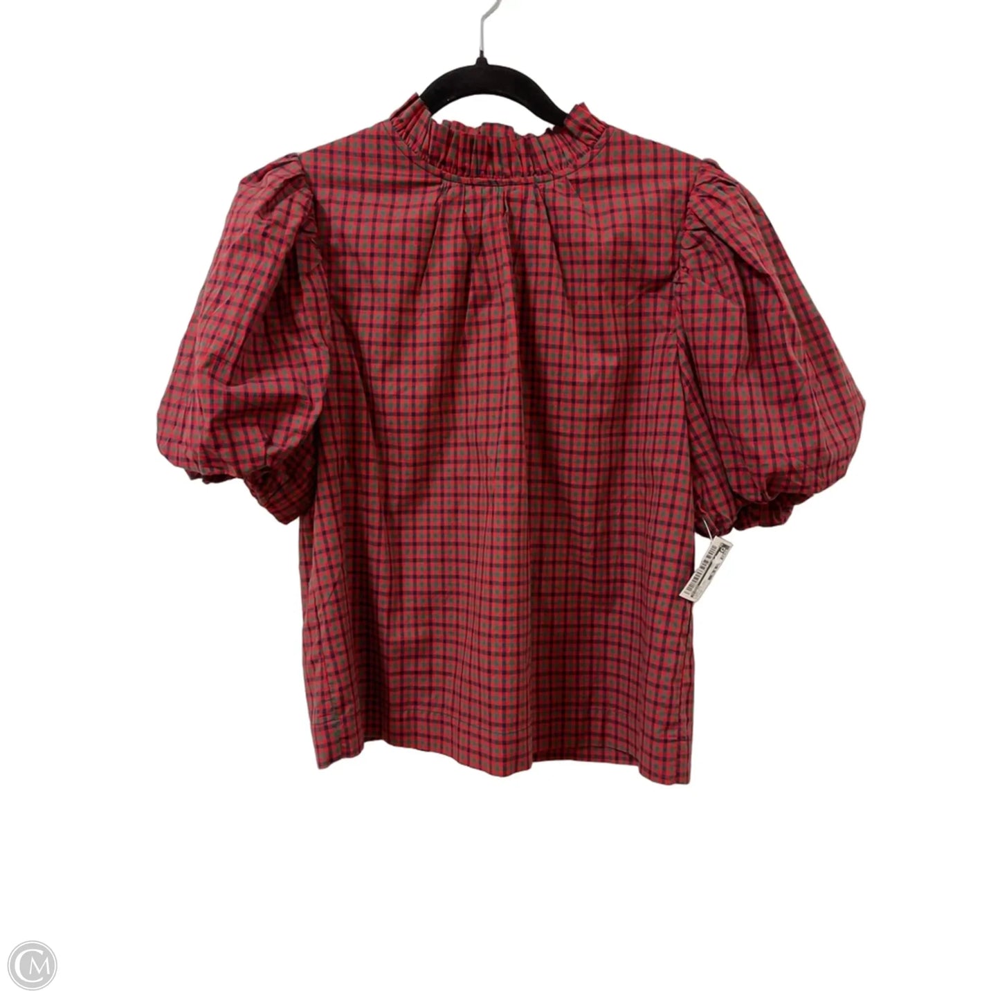 Top Short Sleeve By Pinch In Green & Red, Size: M