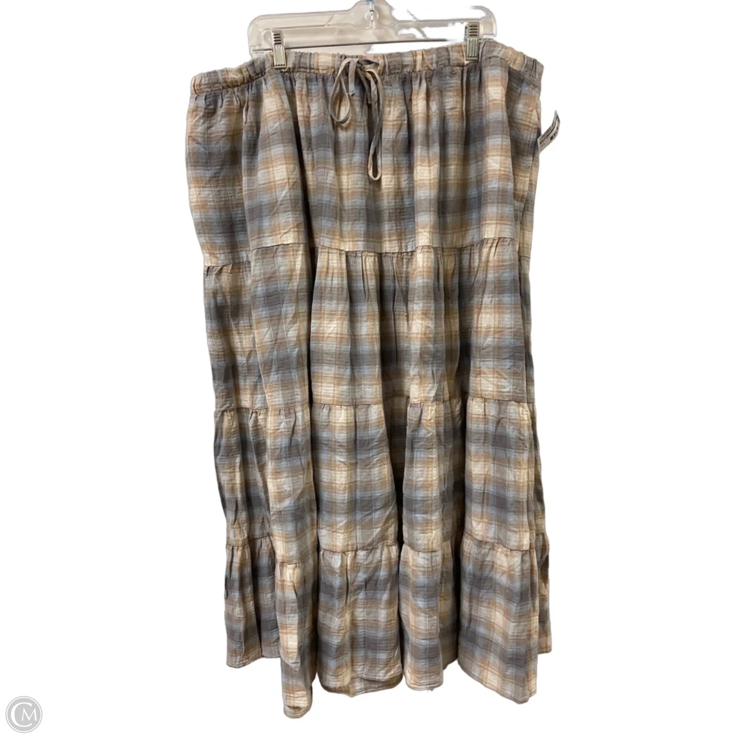 Skirt Maxi By Torrid In Blue & Cream, Size: 22