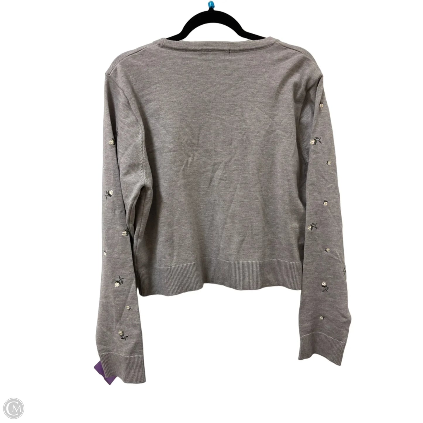 Sweater Cardigan By Forever 21 In Grey, Size: 2x