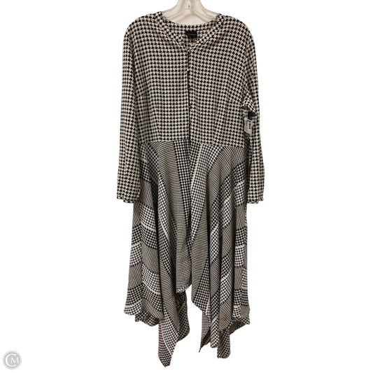 Dress Casual Maxi By Who What Wear In Black & Cream, Size: 1x