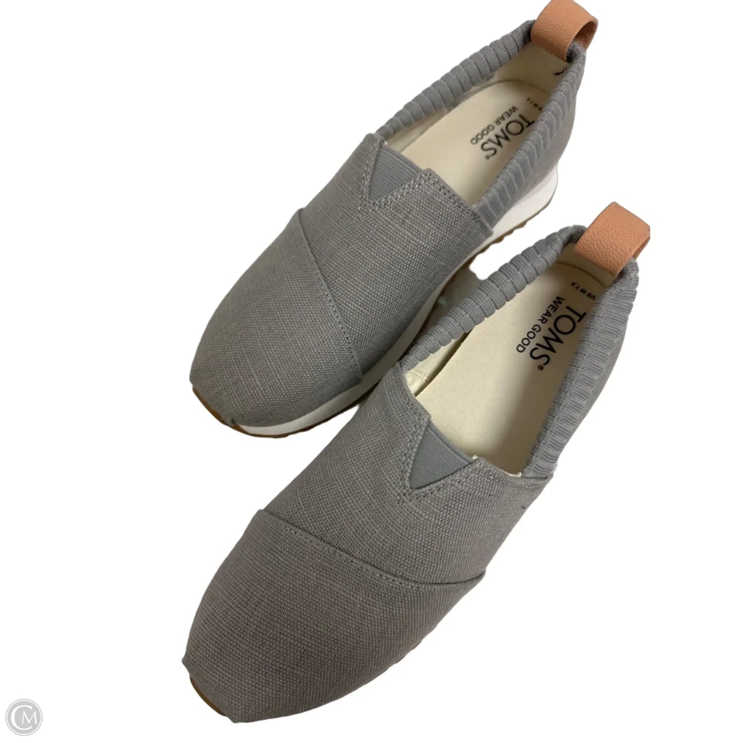 Shoes Flats By Toms In Grey, Size: 7.5