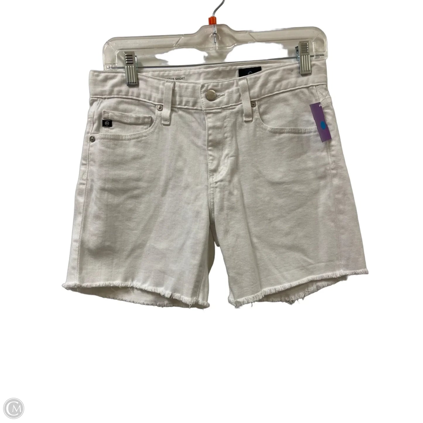Shorts By Adriano Goldschmied In White Denim, Size: 2