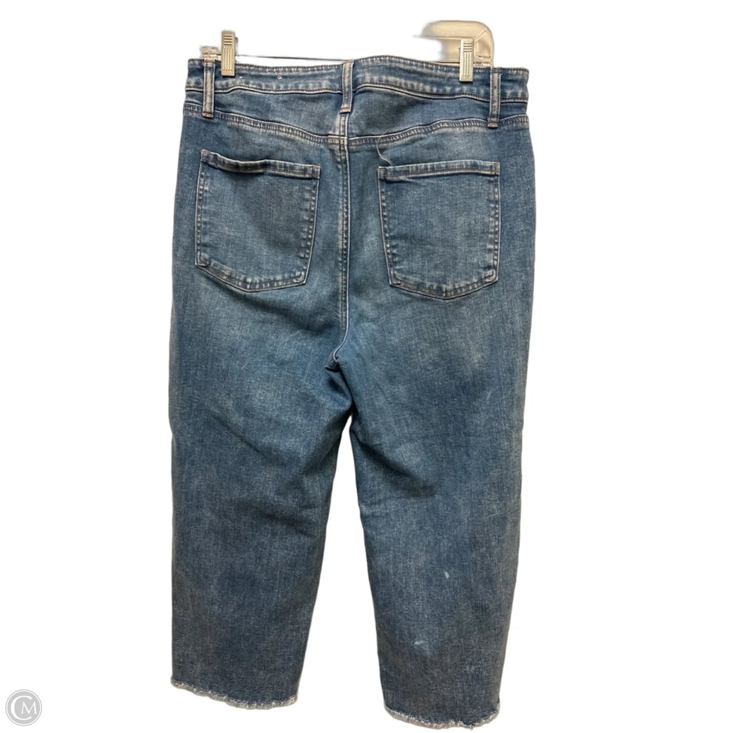 Jeans Cropped By Chicos In Blue Denim, Size: 12