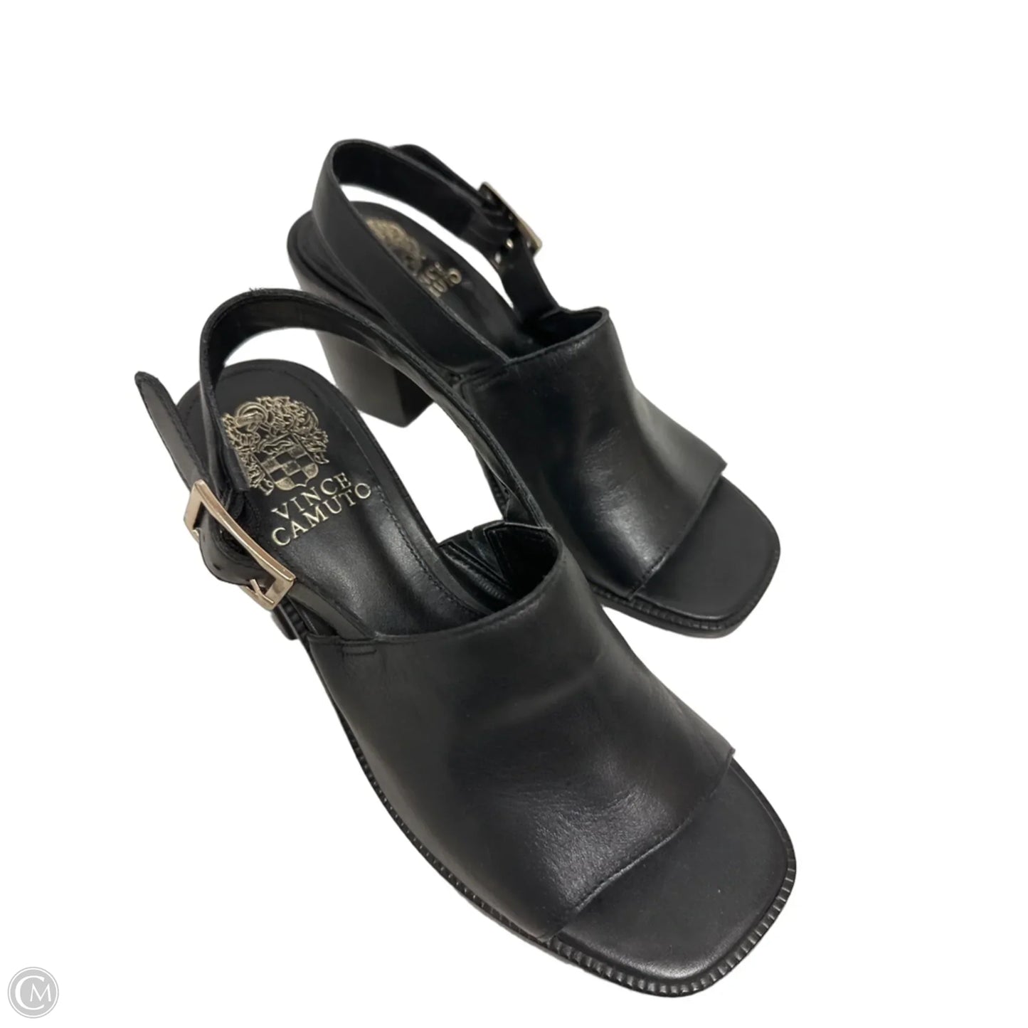 Sandals Heels Block By Vince Camuto In Black, Size: 6