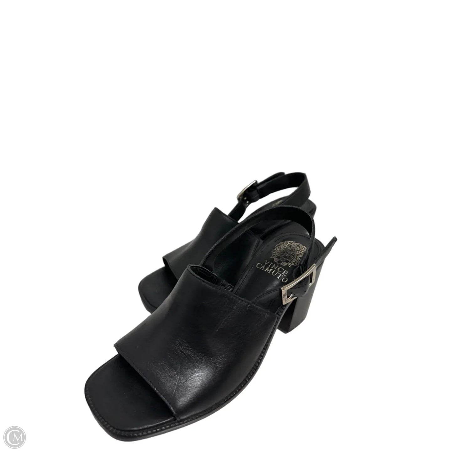 Sandals Heels Block By Vince Camuto In Black, Size: 6