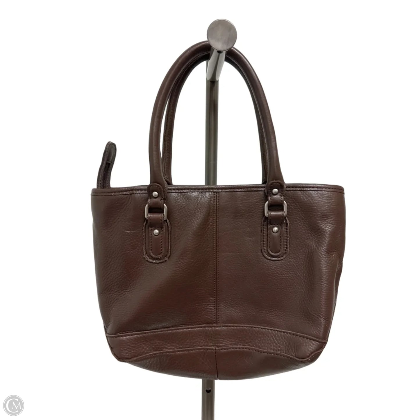 Handbag Leather By L.l. Bean, Size: Medium