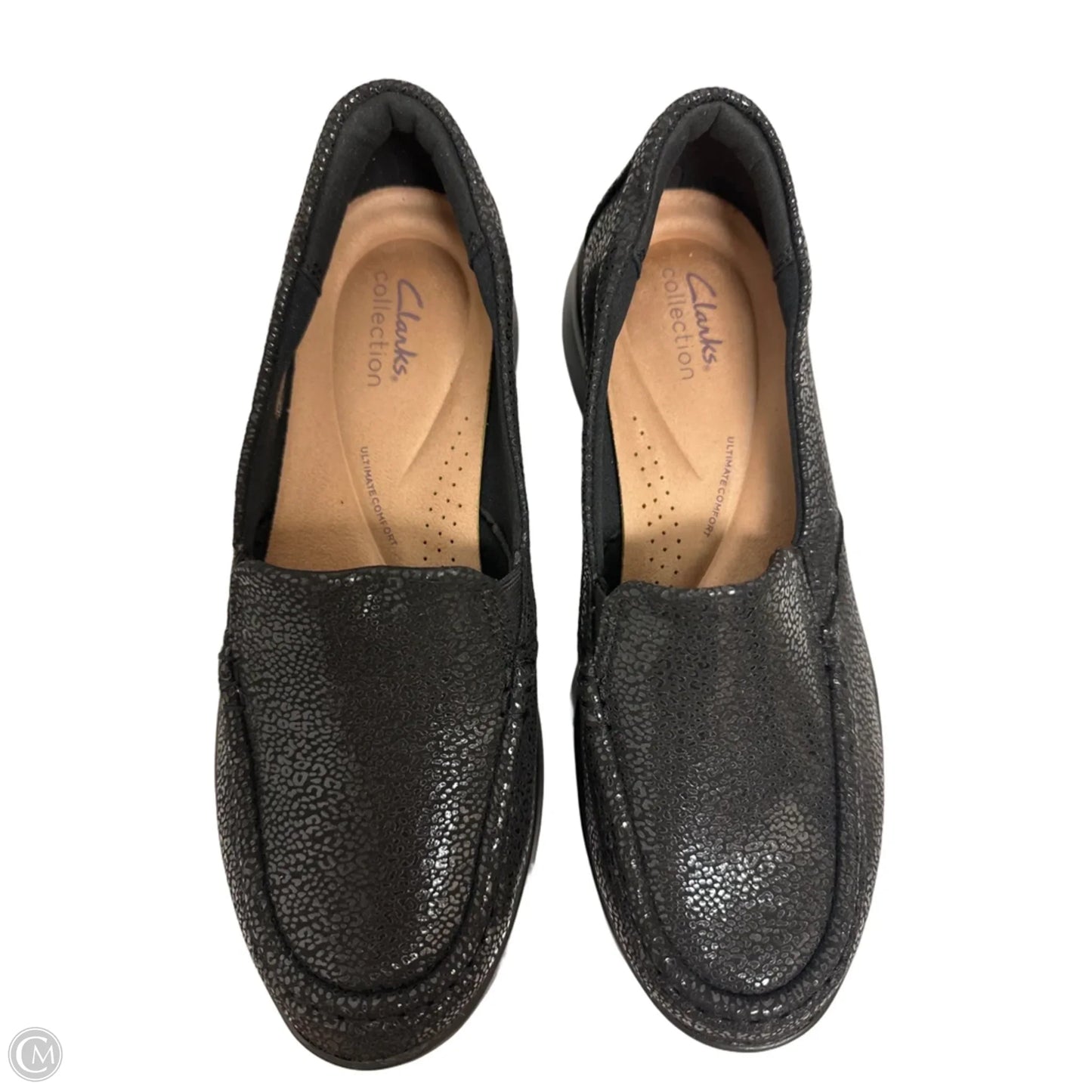 Shoes Flats By Clarks In Black, Size: 9.5