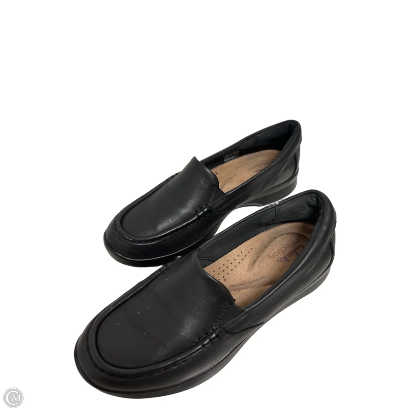 Shoes Flats By Clarks In Black, Size: 9
