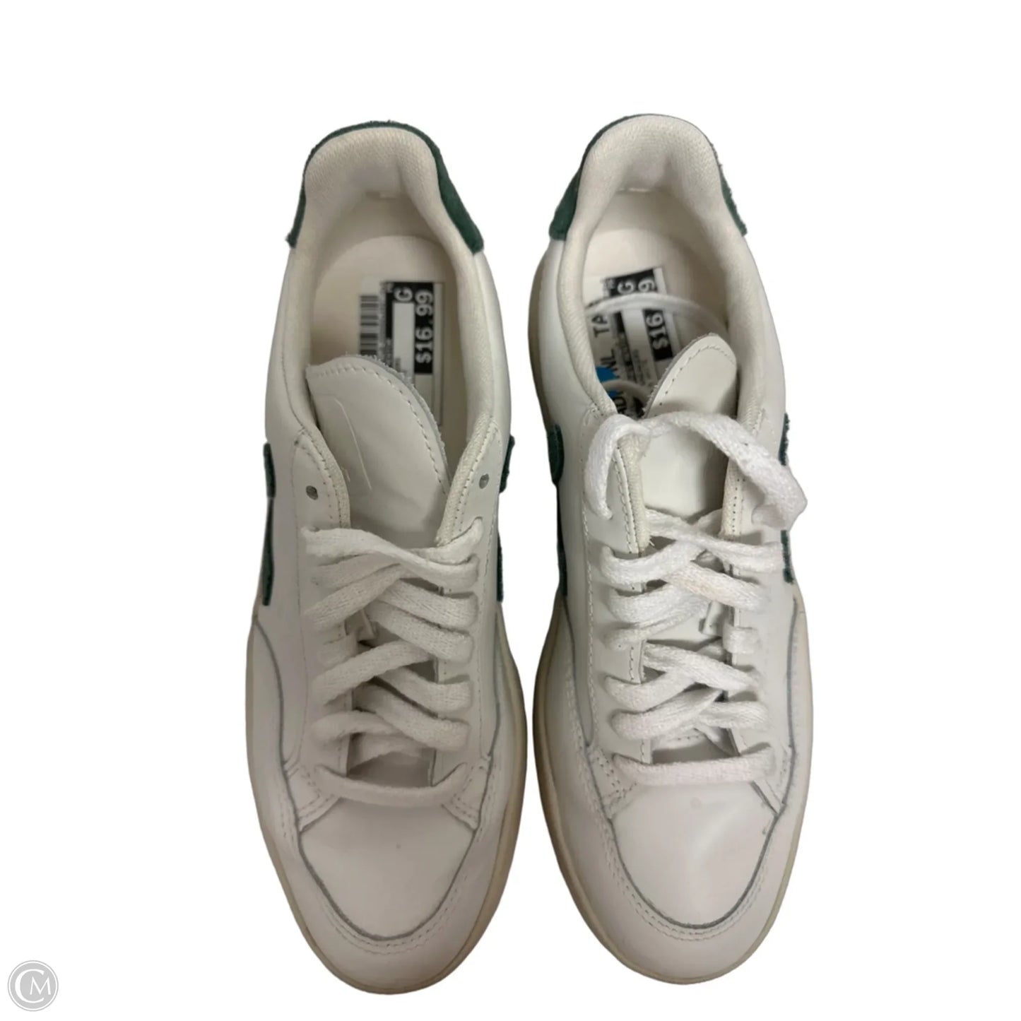 Shoes Sneakers By Clothes Mentor In Green & White, Size: 7
