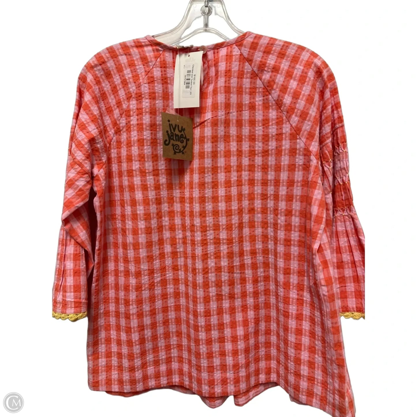 Top Long Sleeve By Ivy Jane In Orange & Pink, Size: Xs