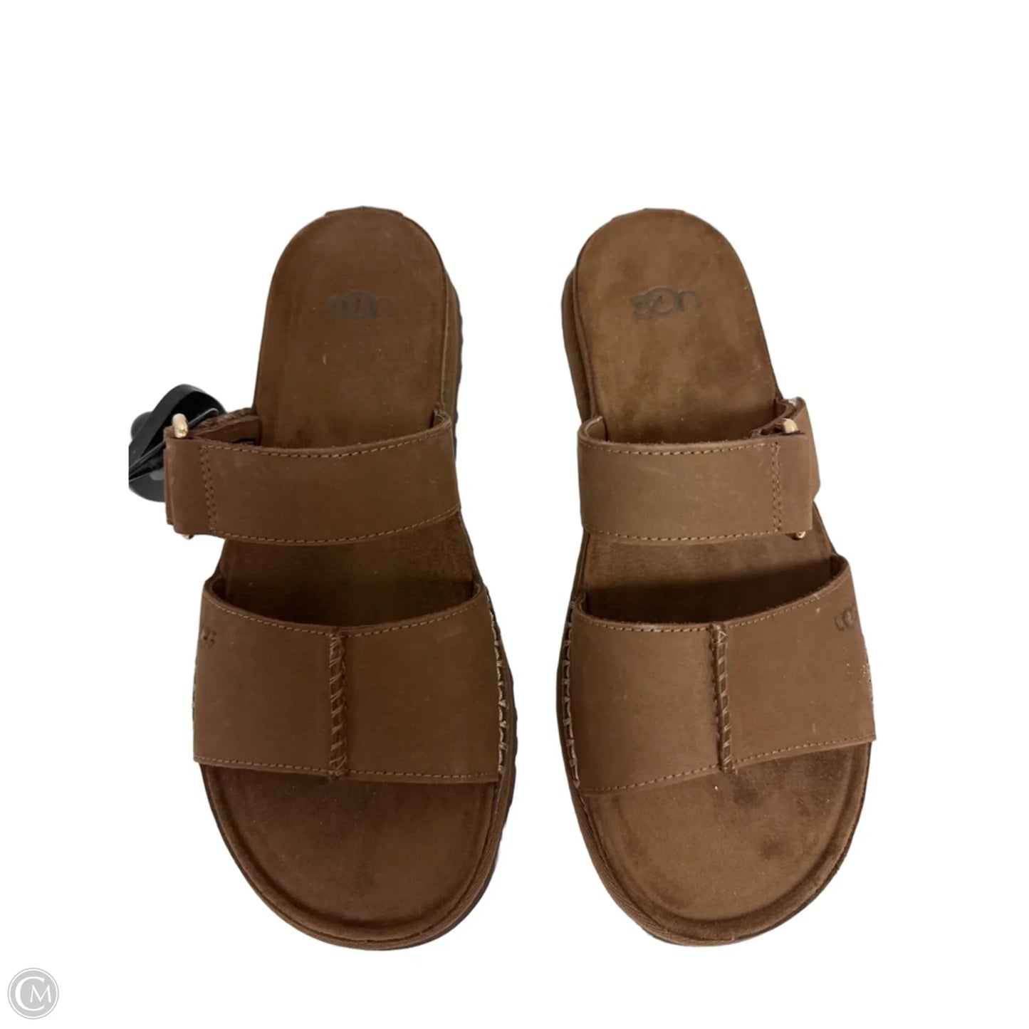Sandals Designer By Ugg In Brown, Size: 6.5
