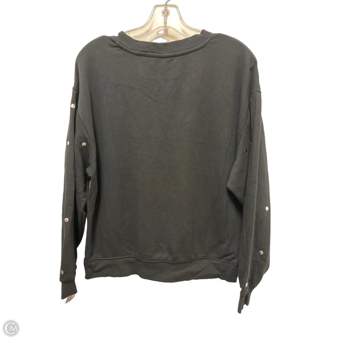 Sweater By Loft In Black & Silver, Size: Lp