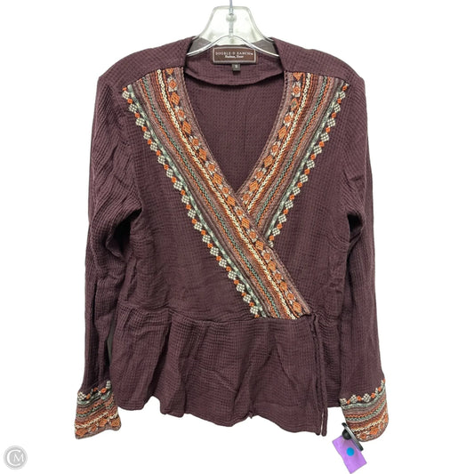 Top Long Sleeve By Double D Ranch In Red, Size: S