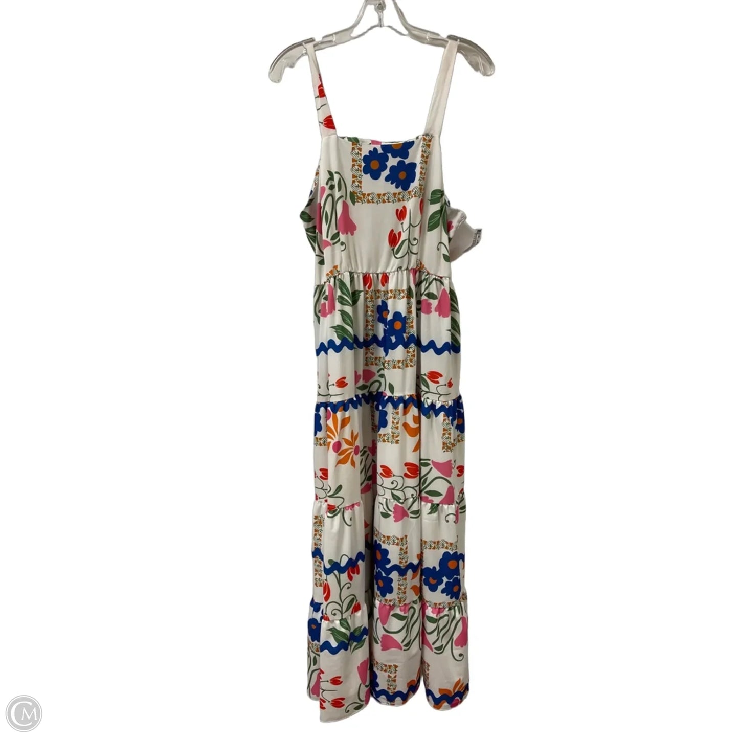 Dress Casual Maxi By Clothes Mentor In Floral Print, Size: L