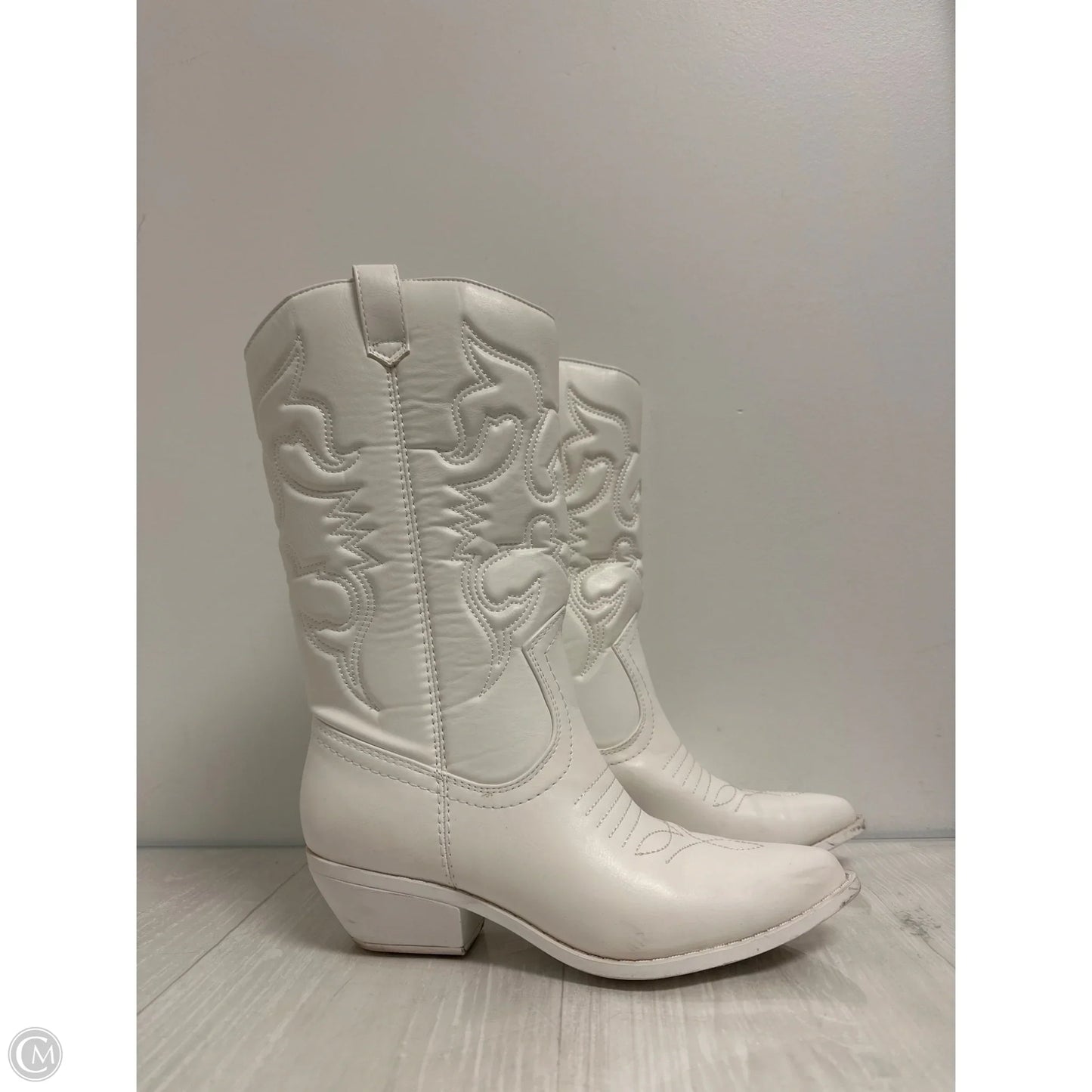 Boots Western By Soda In White, Size: 9
