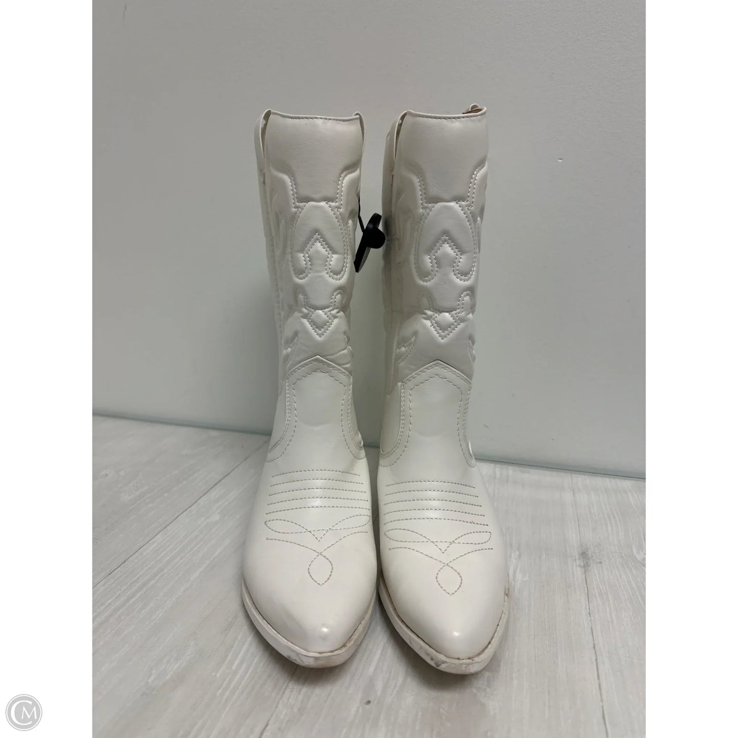 Boots Western By Soda In White, Size: 9