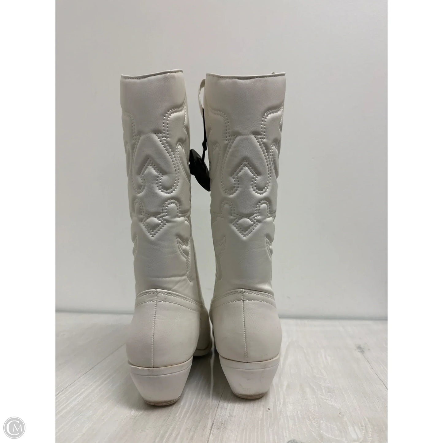 Boots Western By Soda In White, Size: 9
