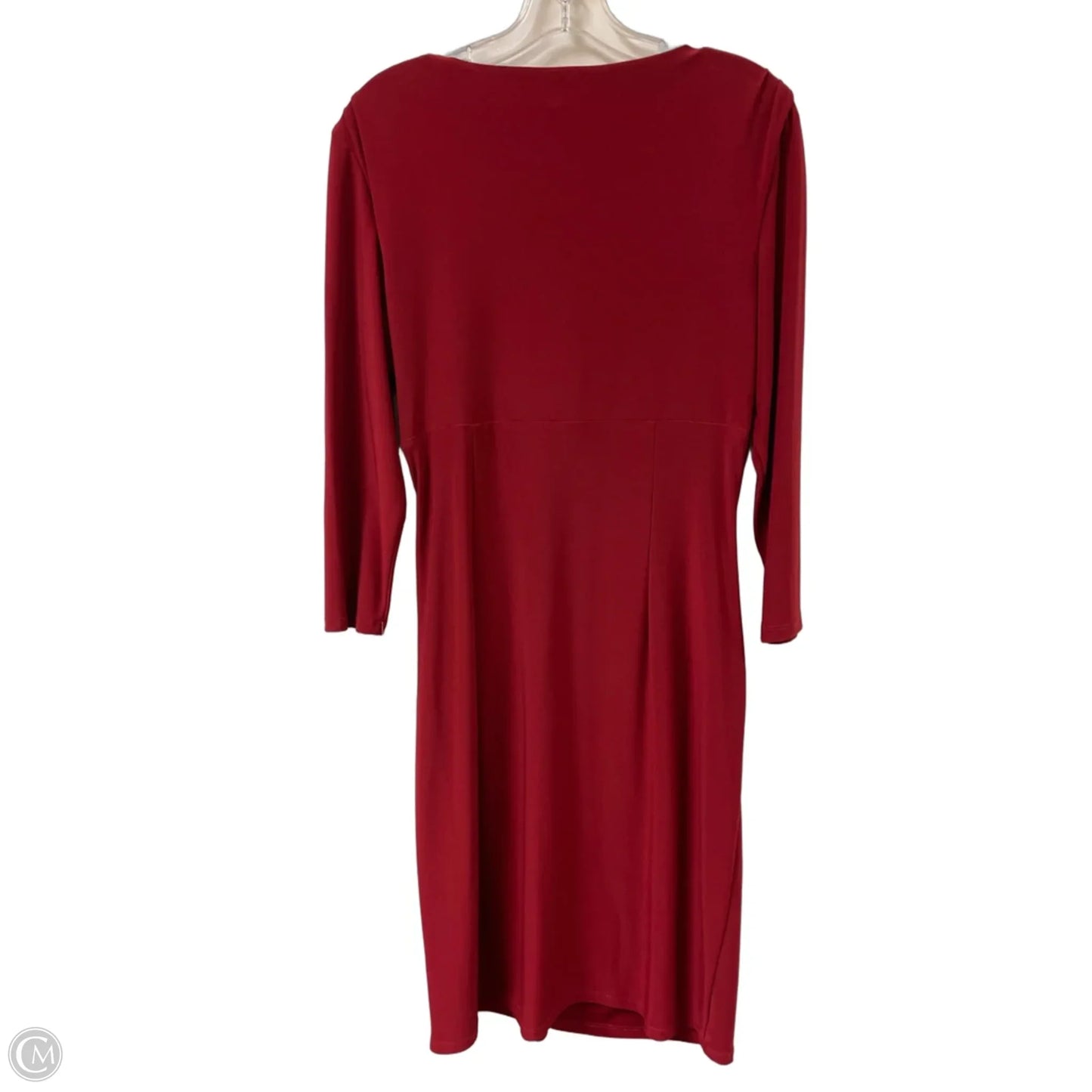 Dress Casual Midi By Lauren By Ralph Lauren In Red, Size: M