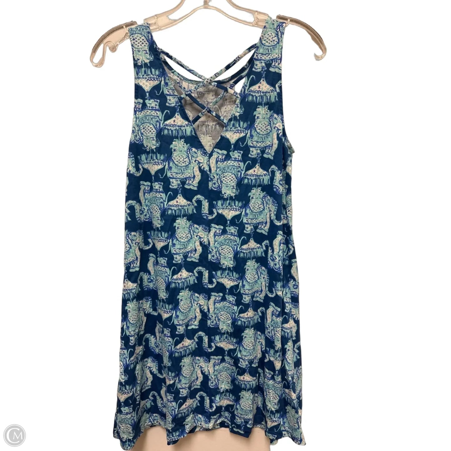 Dress Designer By Lilly Pulitzer In Blue & White, Size: Xs