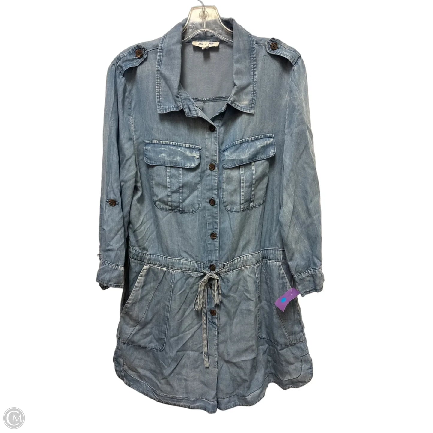 Romper By She + Sky In Blue, Size: L