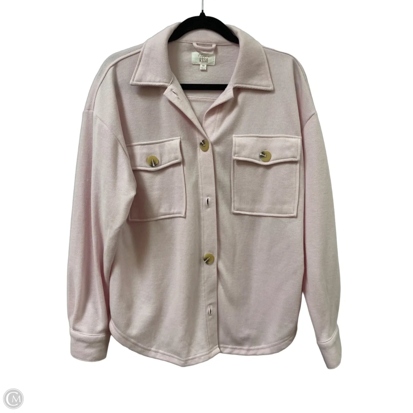 Jacket Shirt By Hippie Rose In Pink, Size: Xs