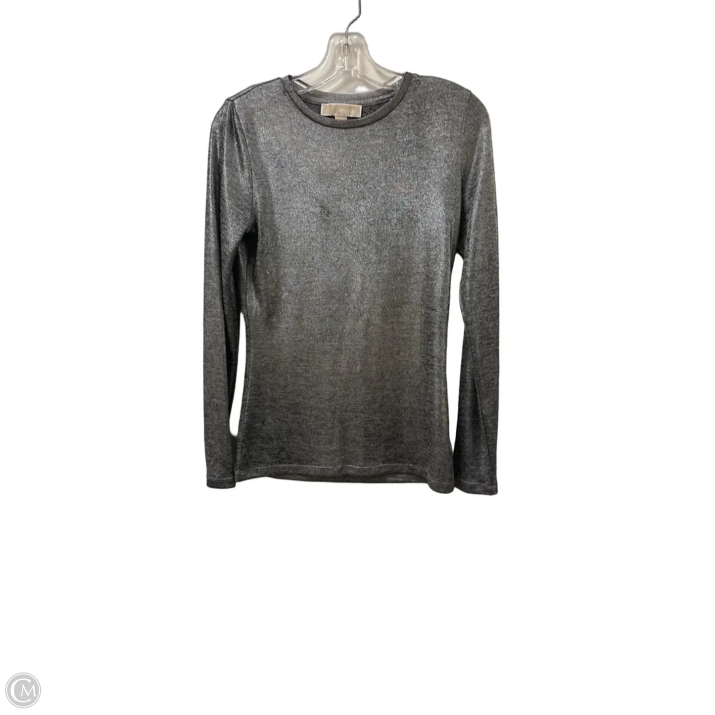 Top Long Sleeve By Michael By Michael Kors In Silver, Size: S