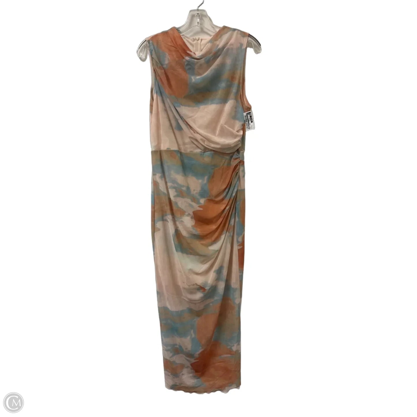 Dress Casual Maxi By Shein In Blue & Cream, Size: Xl