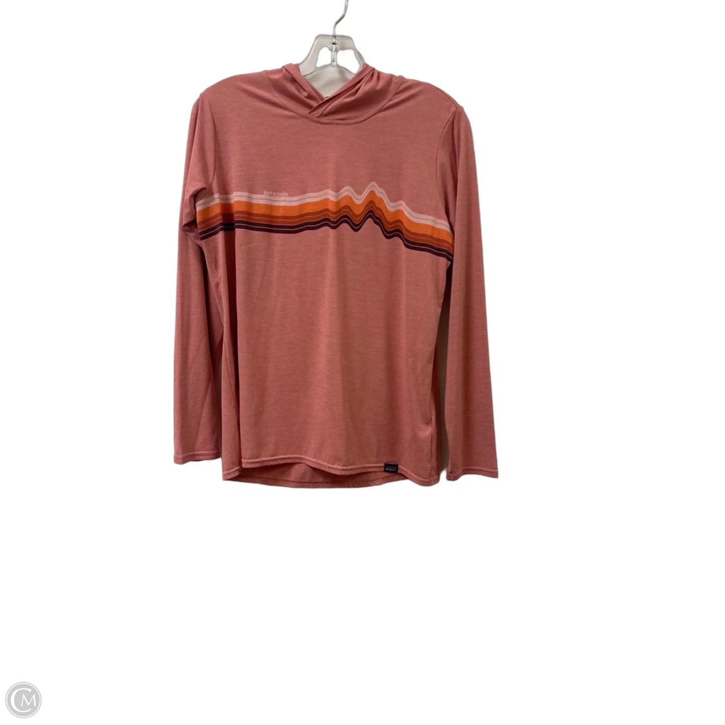 Athletic Top Long Sleeve Hoodie By Patagonia In Pink, Size: M