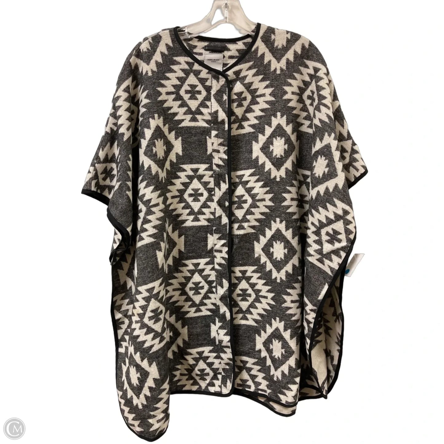 Shawl By Vero Moda In Black & White, Size: Osfm