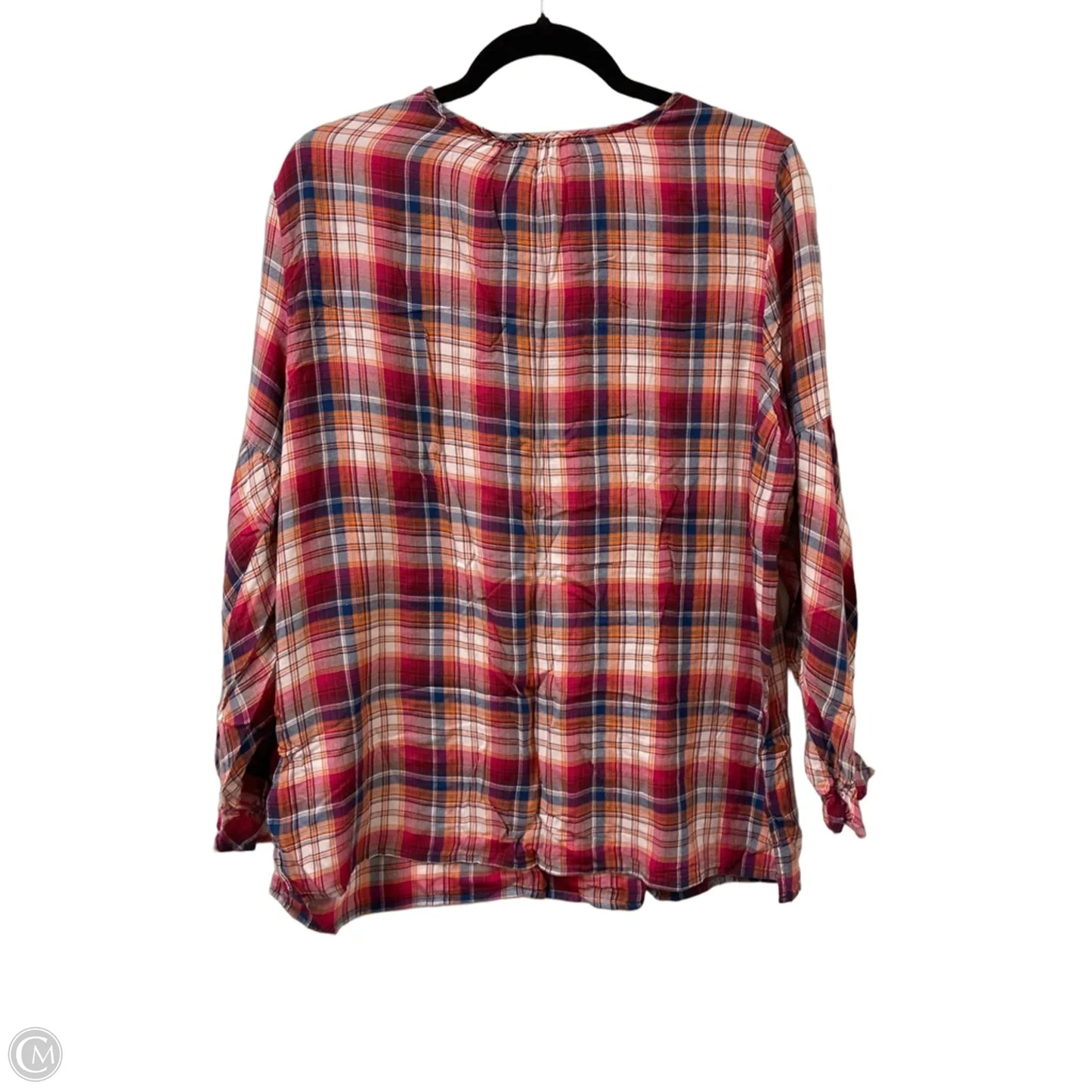 Top Long Sleeve By Clothes Mentor In Blue & Pink, Size: M