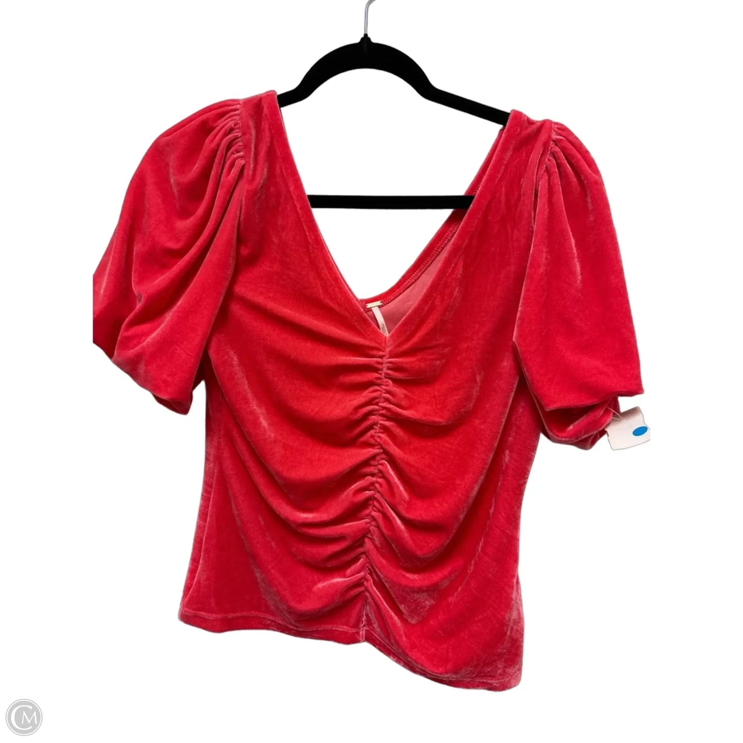 Top Short Sleeve By Free People In Pink, Size: M