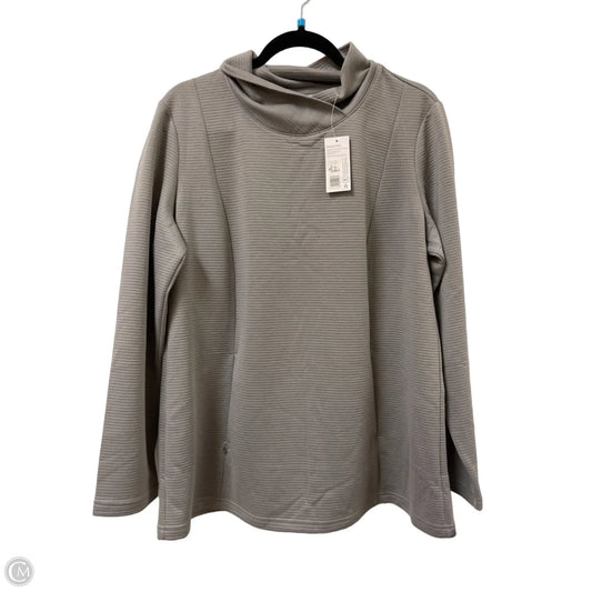 Tunic Long Sleeve By Jockey In Grey, Size: Xl