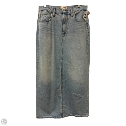 Skirt Midi By Universal Thread In Blue Denim, Size: 10