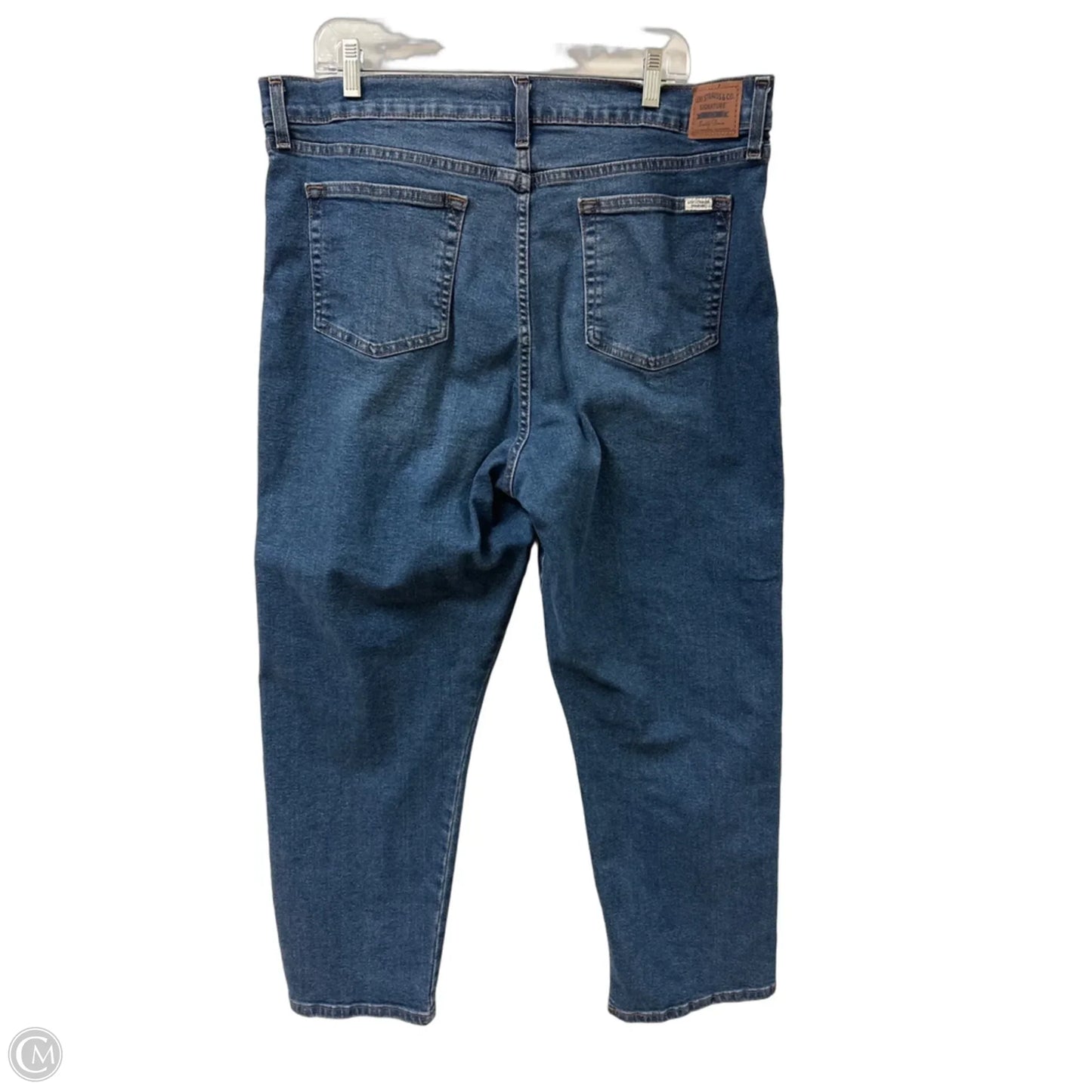 Jeans Straight By Levis In Blue Denim, Size: 18