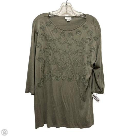 Top Long Sleeve By J. Jill In Green, Size: M