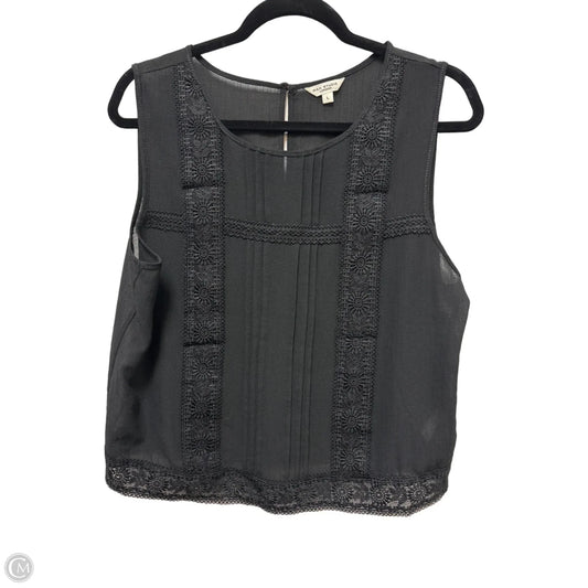 Top Sleeveless By Max Studio In Black, Size: L