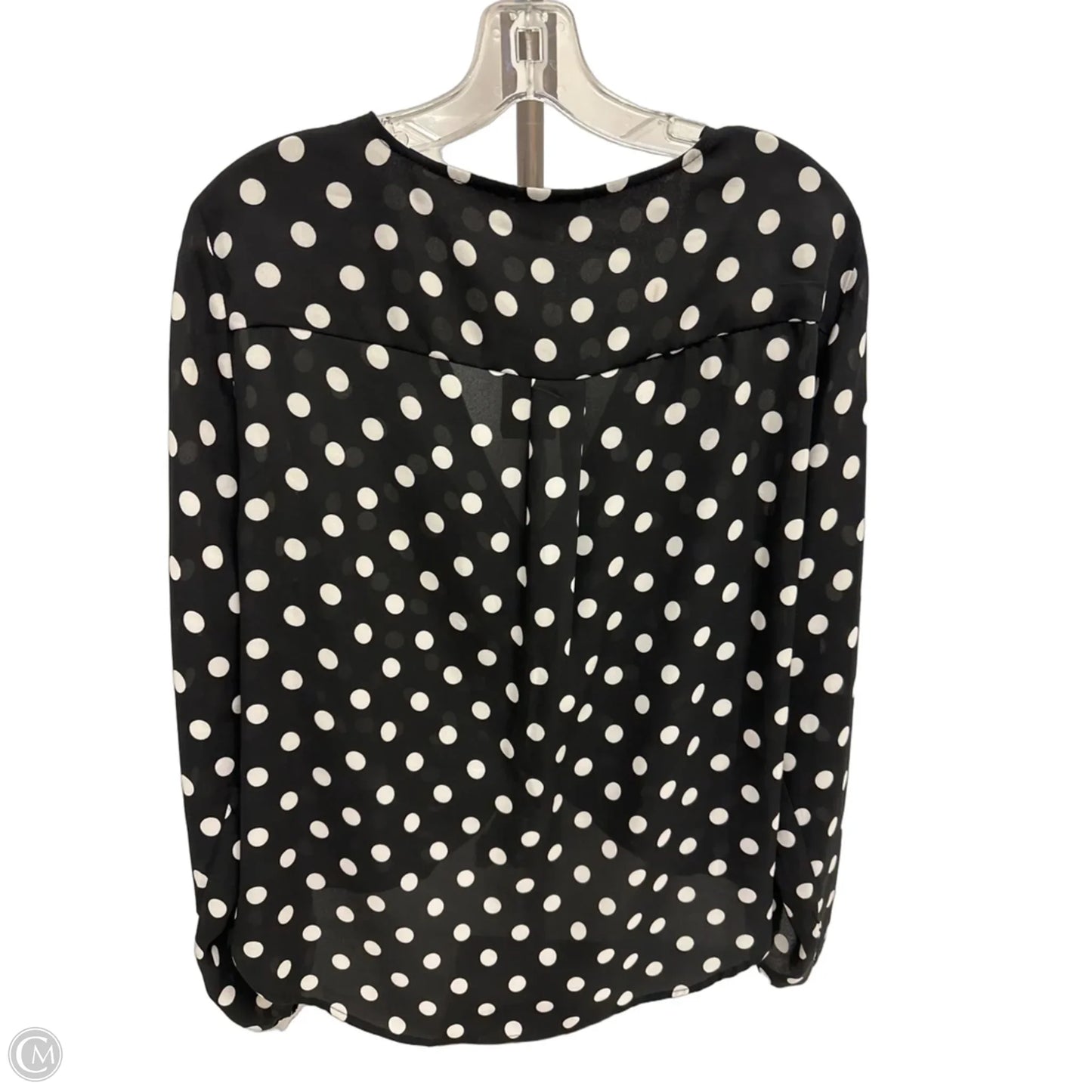 Top Long Sleeve By Torrid In Polkadot Pattern, Size: L