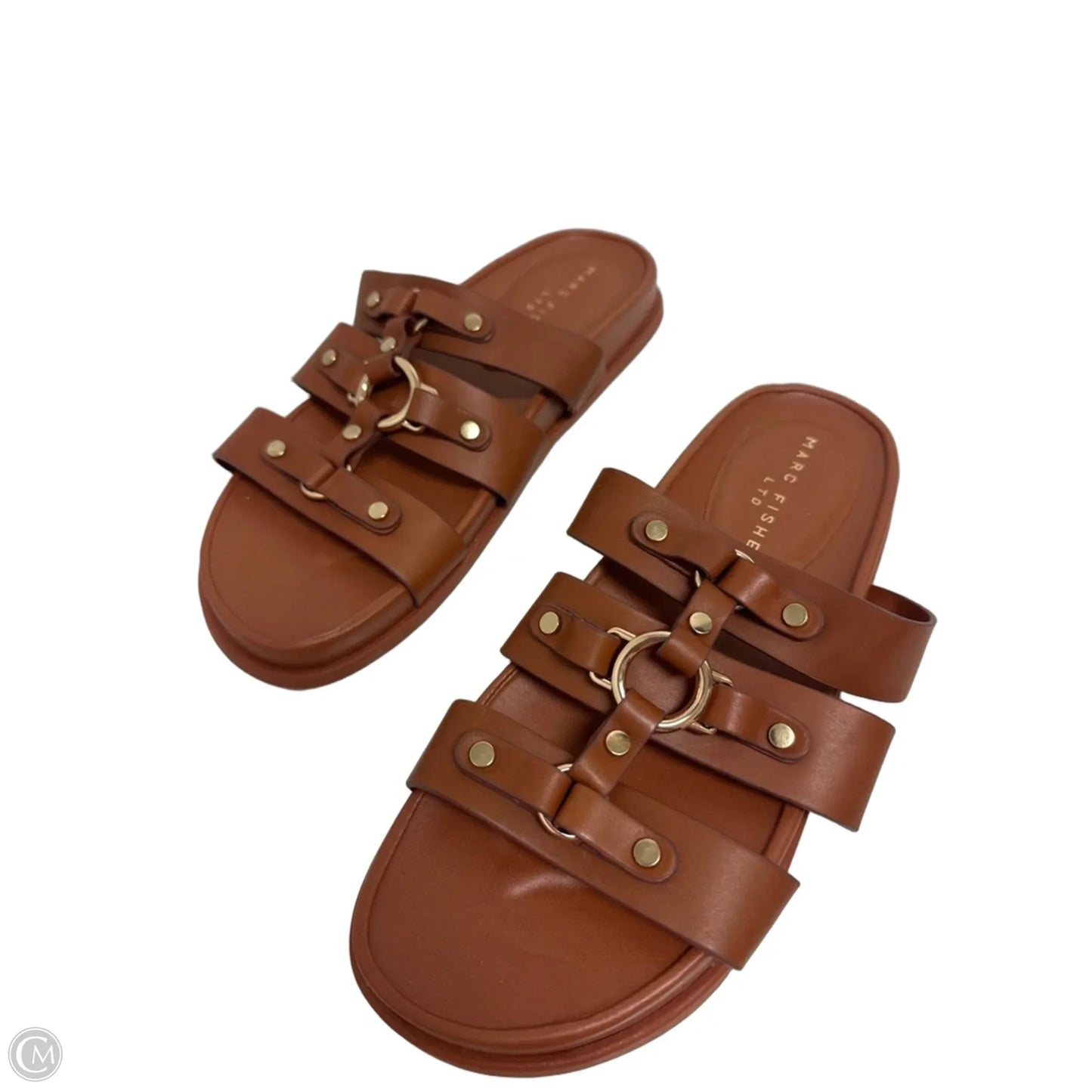 Sandals Flats By Marc Fisher In Brown, Size: 8.5