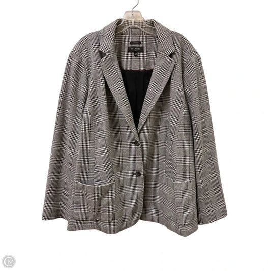 Blazer By Talbots In Black & White, Size: 3x
