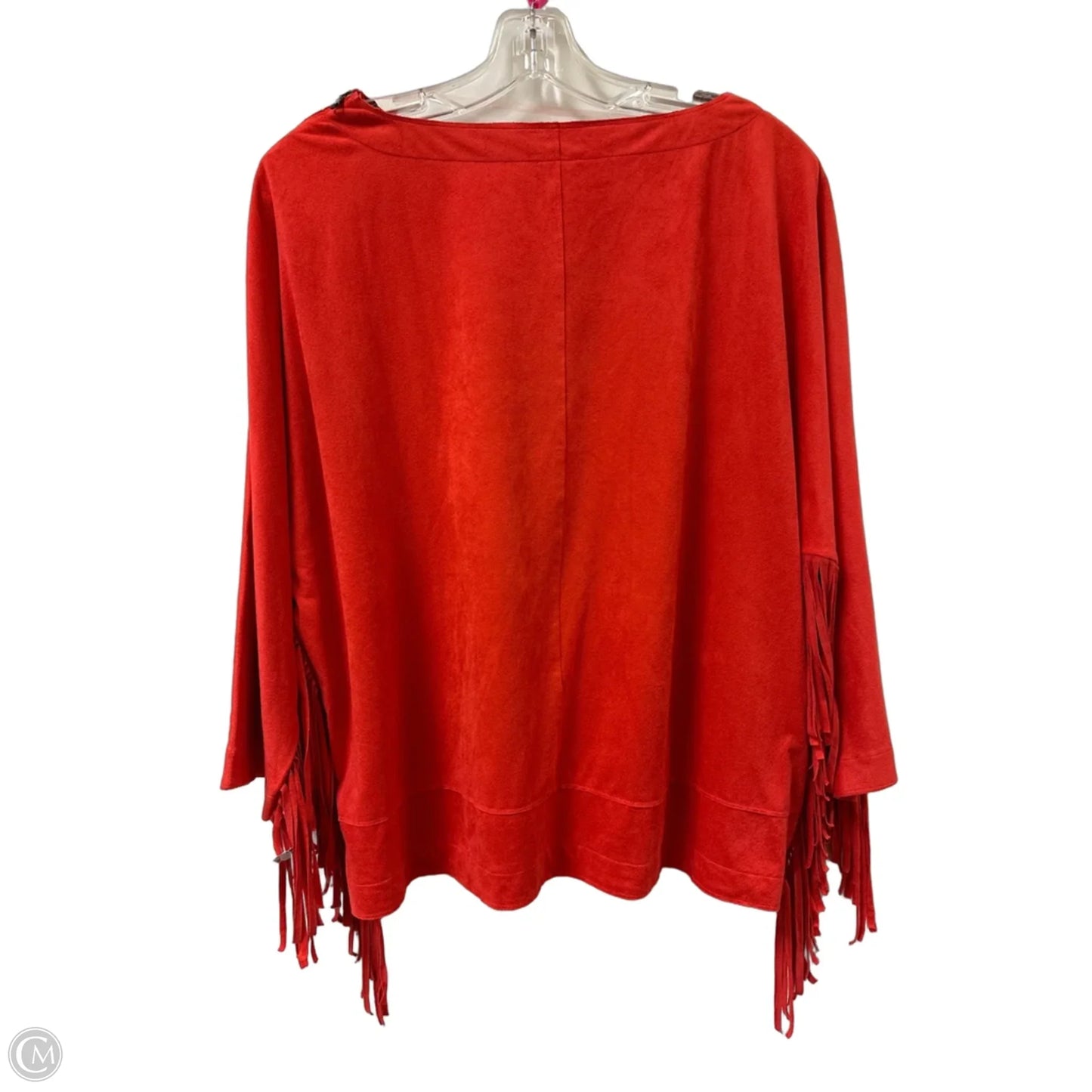 Top Long Sleeve By Chicos In Orange, Size: L
